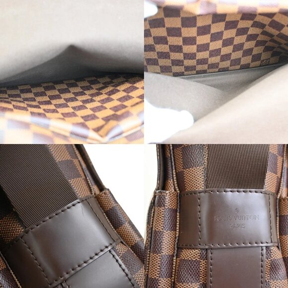LOUIS VUITTON Naviglio Shoulder Bag Damier Ebene Leather Brown - Picture 11 of 16